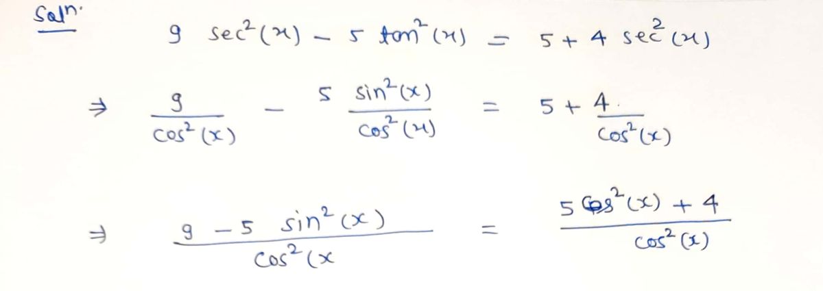 Trigonometry homework question answer, step 1, image 1